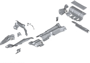 Heat insulation BMW G11 sedan