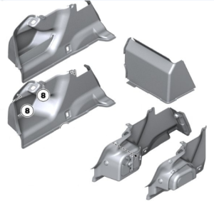 Trunk trim panel BMW F18-1